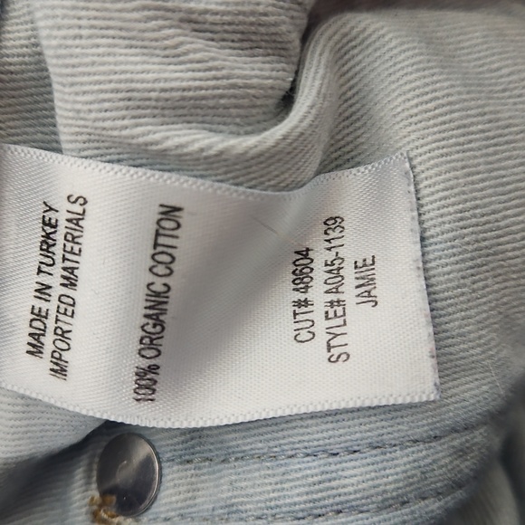 Agolde High Rise Jamie 100% Organic Cotton Jeans Made In USA Cut #48604 Sz 28 - Picture 6 of 9